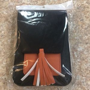 Harper Crossbody Bag K. Carroll Black & Orange NWT
